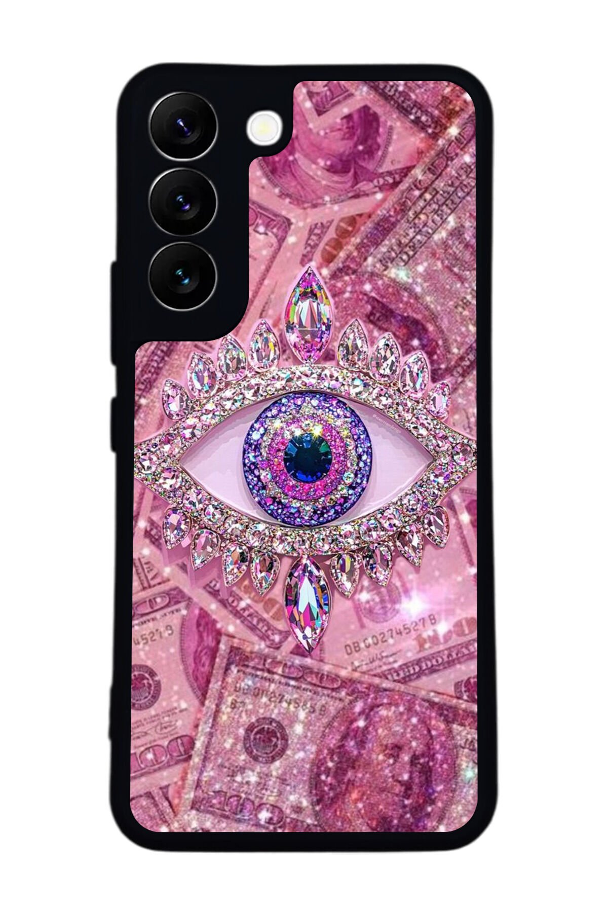 Samsung Galaxy S22 Uyumlu Göz Tasarımlı Glossy Premium Kılıf