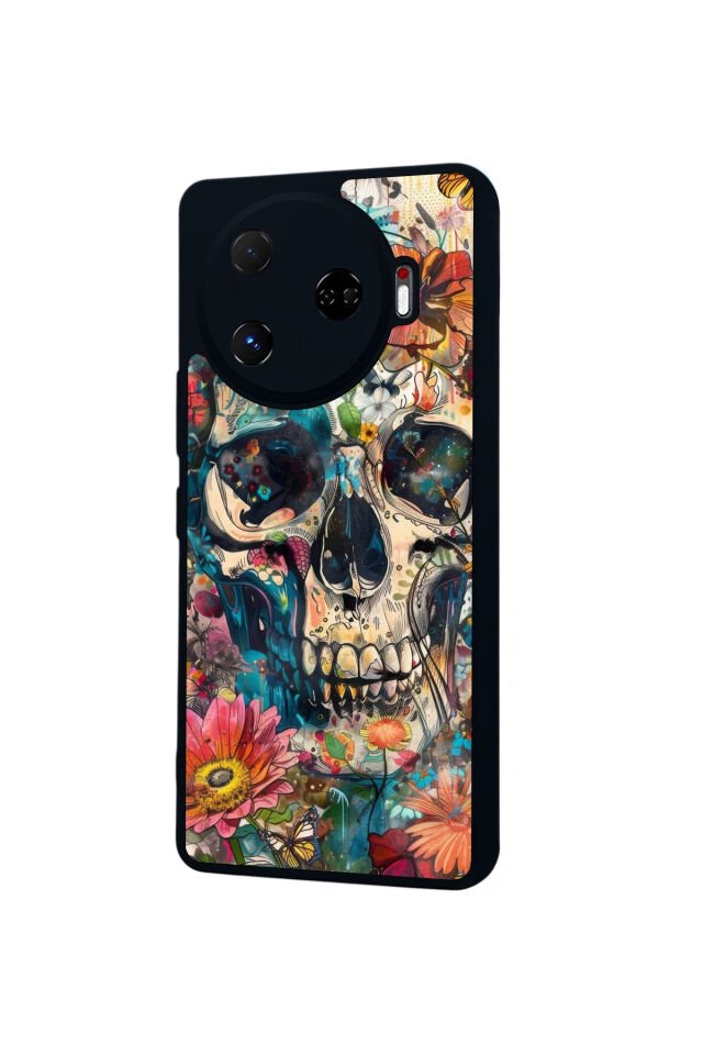 Tecno Camon 30 Pro Uyumlu KuruKafa Tasarımlı Glossy Premium Kılıf