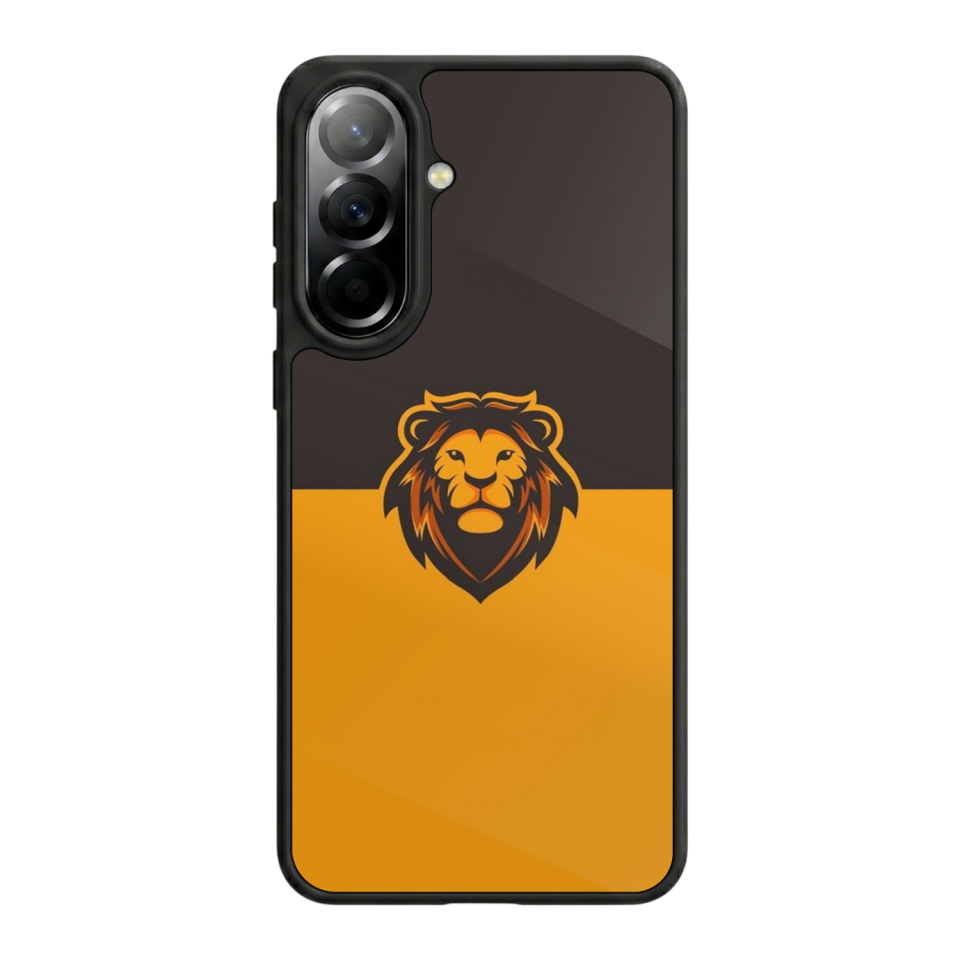 Samsung Galaxy A57 Uyumlu Aslan Tasarımlı Glossy Premium Kılıf