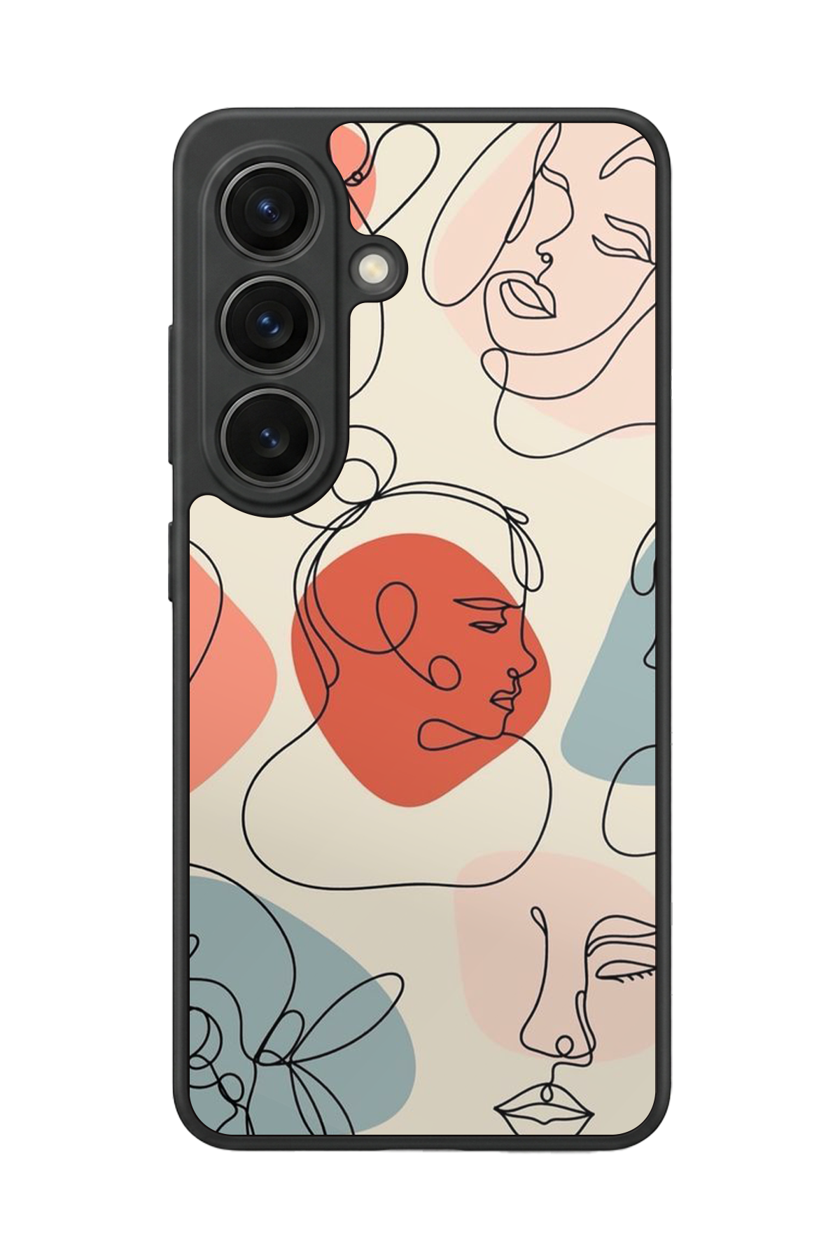 Samsung Galaxy S26 Uyumlu Line Art Tasarımlı Glossy Premium Kılıf