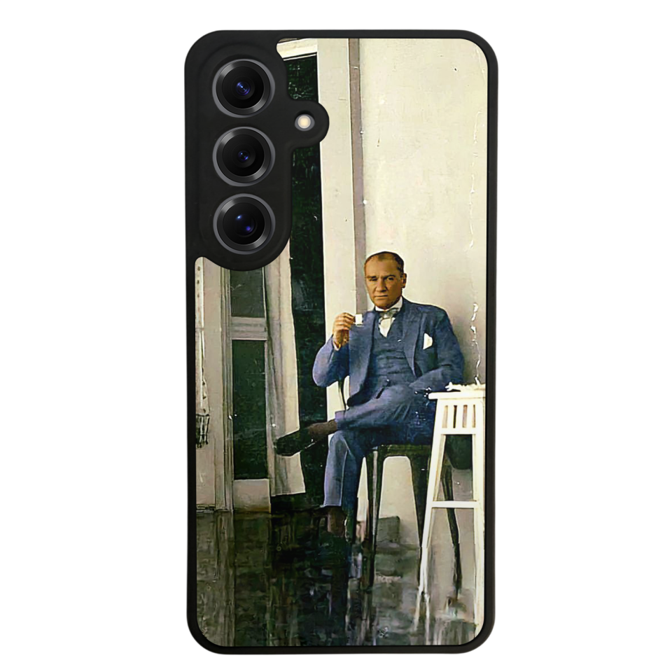 Samsung Galaxy S25 Uyumlu Mustafa Kemal Ataturk Tasarımlı Glossy Premium Kılıf