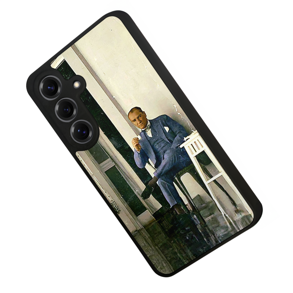 Samsung Galaxy S25 Uyumlu Mustafa Kemal Ataturk Tasarımlı Glossy Premium Kılıf