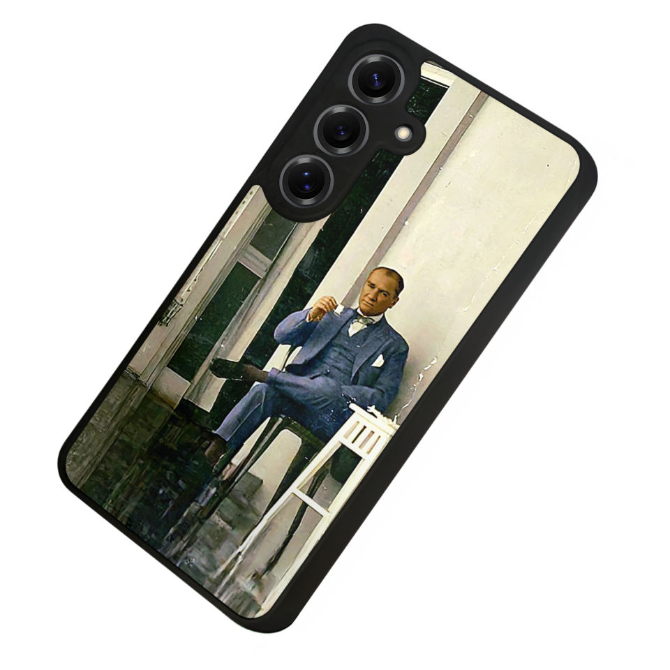 Samsung Galaxy S25 Uyumlu Mustafa Kemal Ataturk Tasarımlı Glossy Premium Kılıf