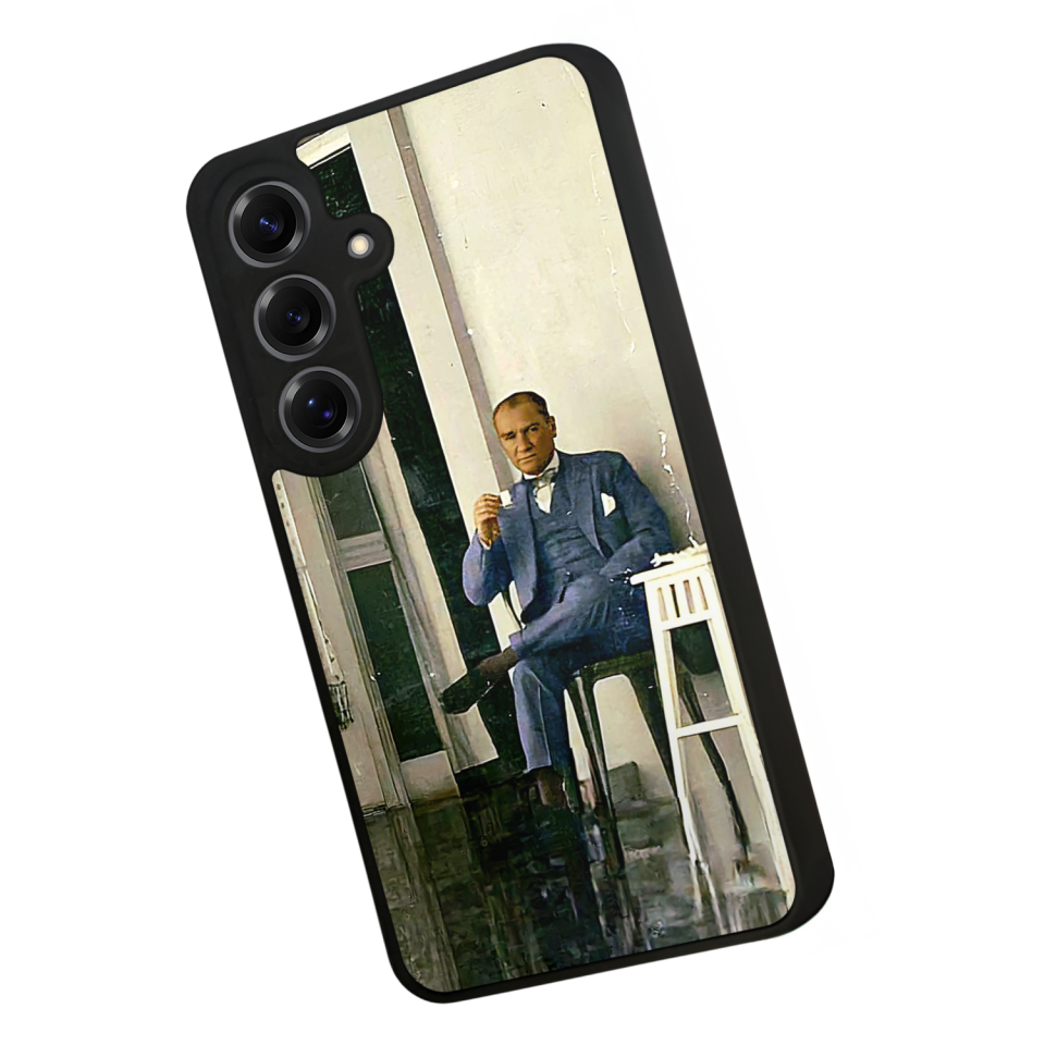 Samsung Galaxy S25 Uyumlu Mustafa Kemal Ataturk Tasarımlı Glossy Premium Kılıf