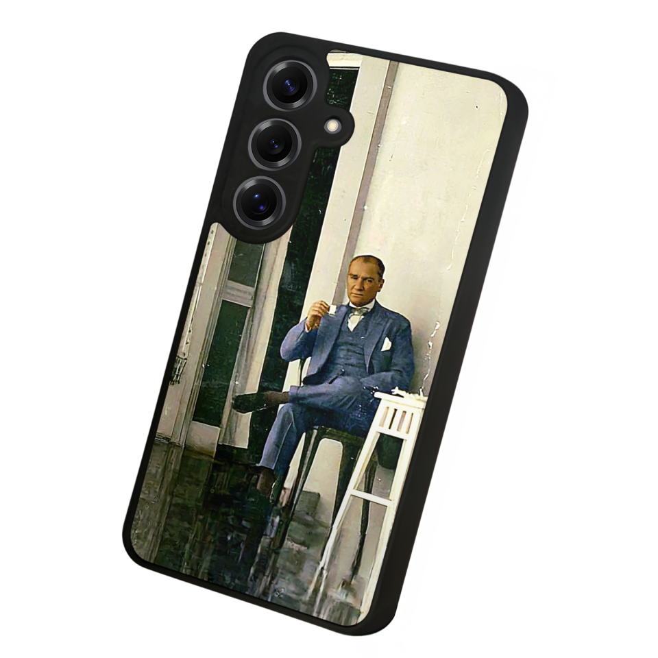 Samsung Galaxy S25 Uyumlu Mustafa Kemal Ataturk Tasarımlı Glossy Premium Kılıf