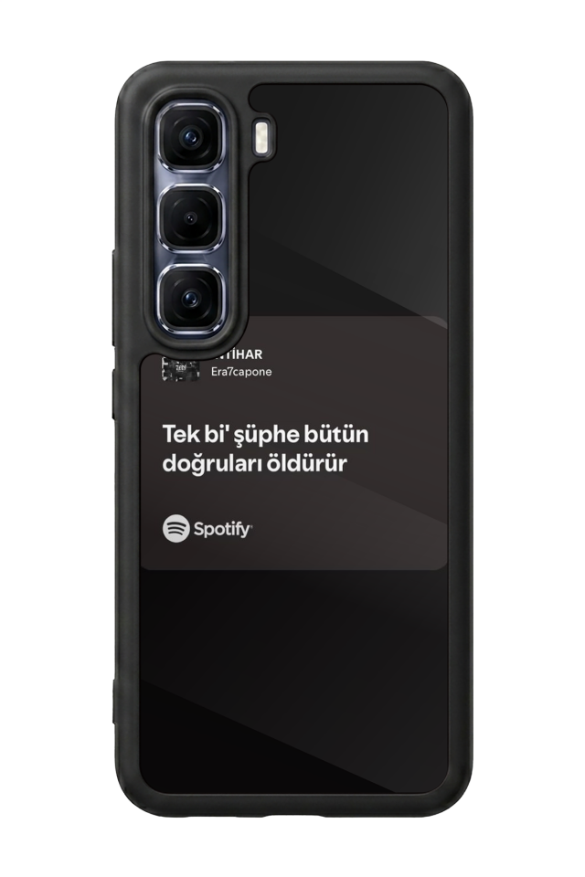 Infinix Hot 60 Pro Plus Uyumlu Sarki Sozleri Tasarımlı Glossy Premium Kılıf