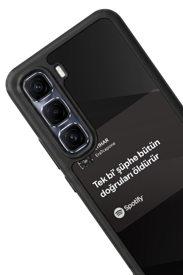 Infinix Hot 60 Pro Plus Uyumlu Sarki Sozleri Tasarımlı Glossy Premium Kılıf