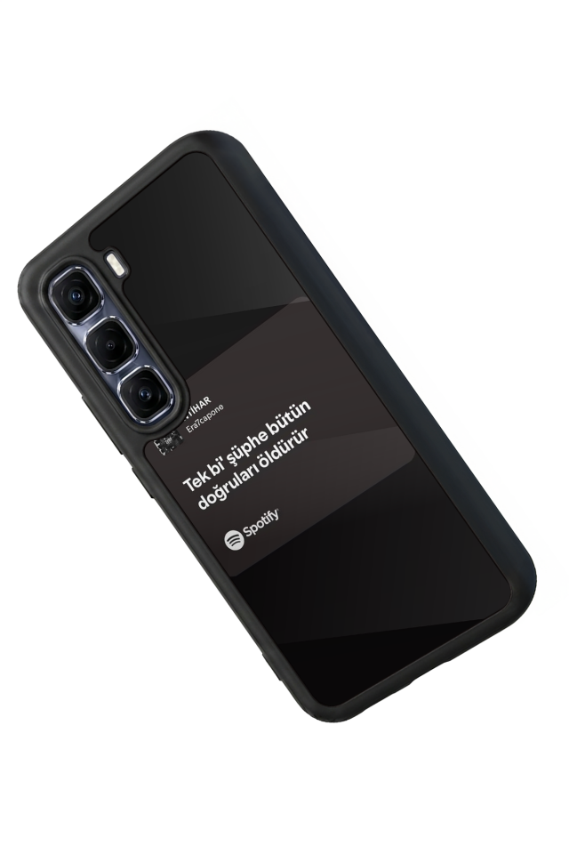 Infinix Hot 60 Pro Plus Uyumlu Sarki Sozleri Tasarımlı Glossy Premium Kılıf