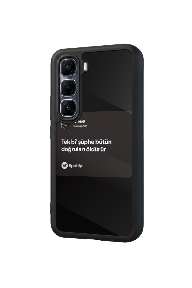 Infinix Hot 60 Pro Plus Uyumlu Sarki Sozleri Tasarımlı Glossy Premium Kılıf