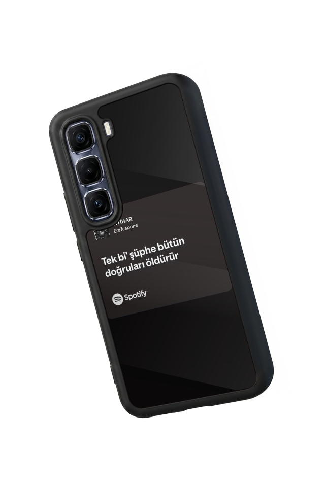 Infinix Hot 60 Pro Plus Uyumlu Sarki Sozleri Tasarımlı Glossy Premium Kılıf