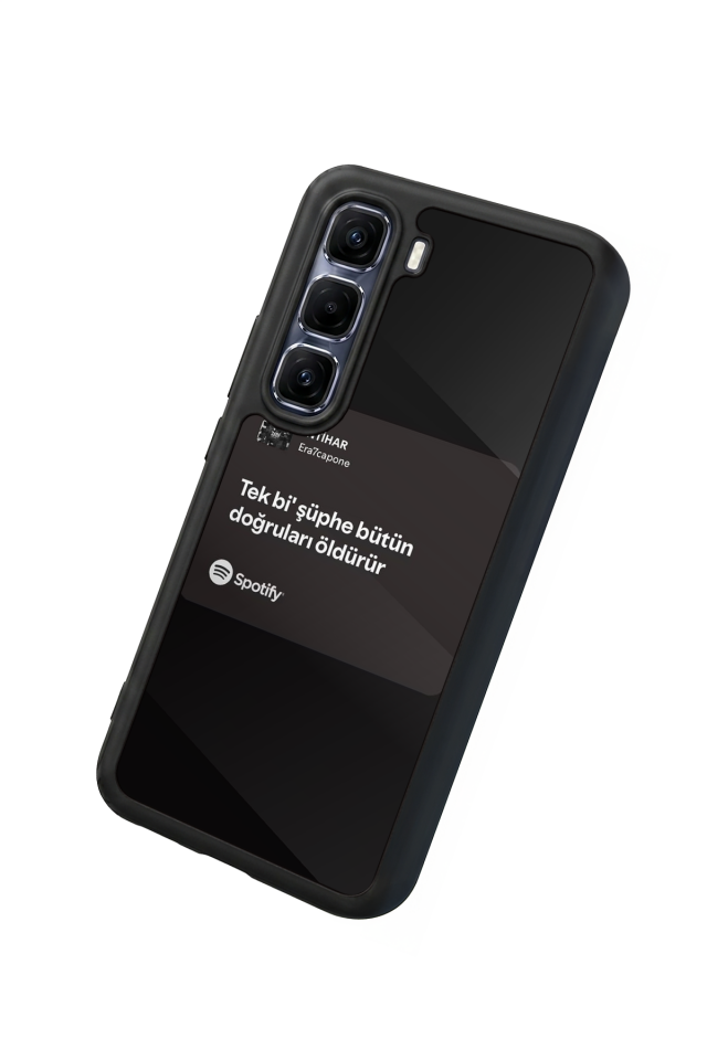 Infinix Hot 60 Pro Plus Uyumlu Sarki Sozleri Tasarımlı Glossy Premium Kılıf