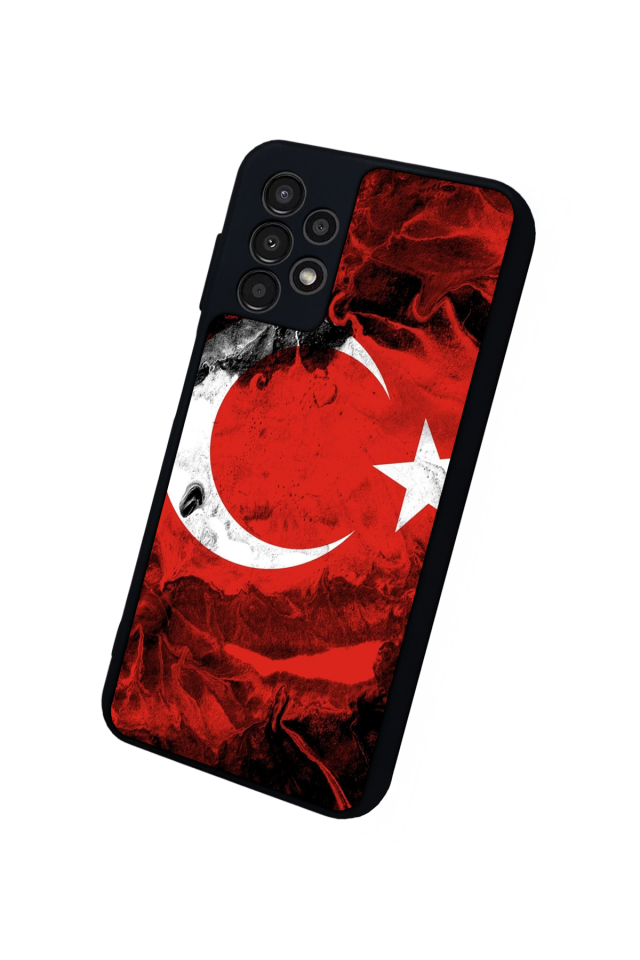 Samsung Galaxy A23 Uyumlu Türk Bayragi Tasarımlı Glossy Premium Kılıf