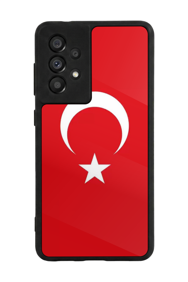 Samsung Galaxy A73 Uyumlu Türk Bayragi Tasarımlı Glossy Premium Kılıf