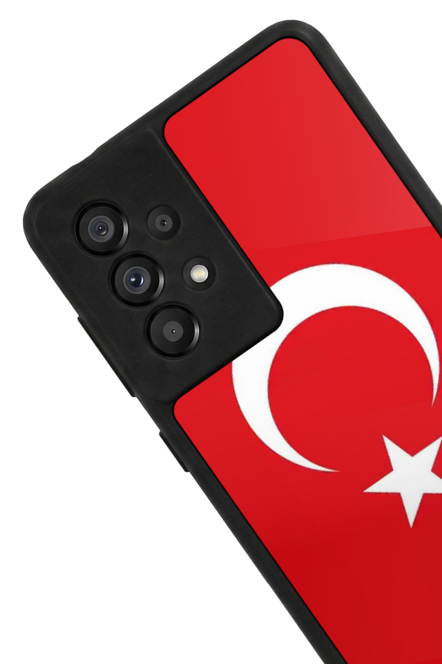 Samsung Galaxy A73 Uyumlu Türk Bayragi Tasarımlı Glossy Premium Kılıf