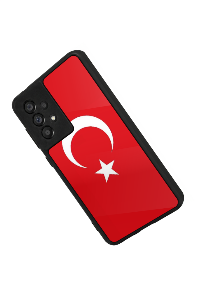 Samsung Galaxy A73 Uyumlu Türk Bayragi Tasarımlı Glossy Premium Kılıf