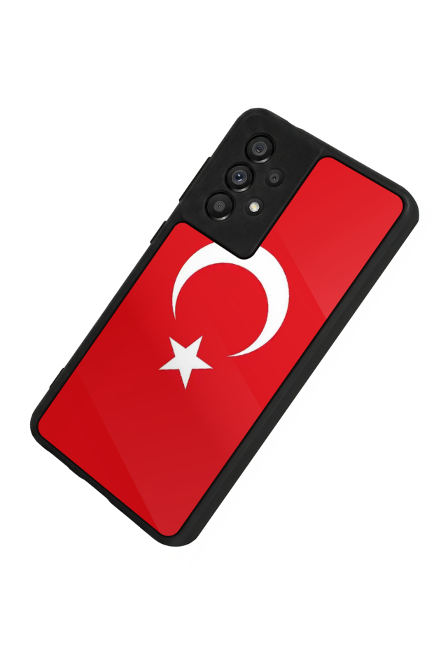 Samsung Galaxy A73 Uyumlu Türk Bayragi Tasarımlı Glossy Premium Kılıf