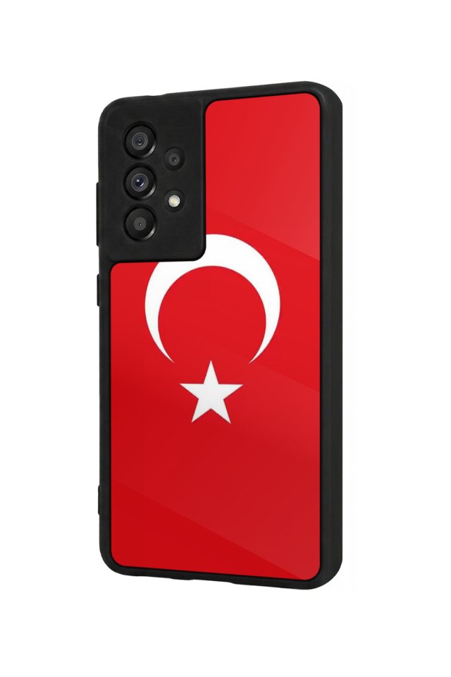 Samsung Galaxy A73 Uyumlu Türk Bayragi Tasarımlı Glossy Premium Kılıf