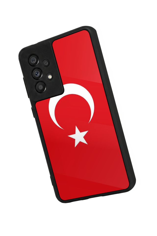 Samsung Galaxy A73 Uyumlu Türk Bayragi Tasarımlı Glossy Premium Kılıf