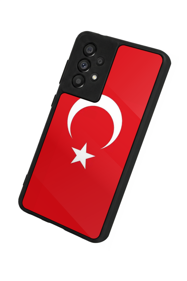 Samsung Galaxy A73 Uyumlu Türk Bayragi Tasarımlı Glossy Premium Kılıf