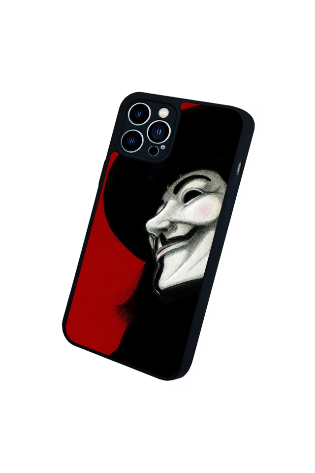 iPhone 12 Pro Max Uyumlu Vendetta Tasarımlı Glossy Premium Kılıf