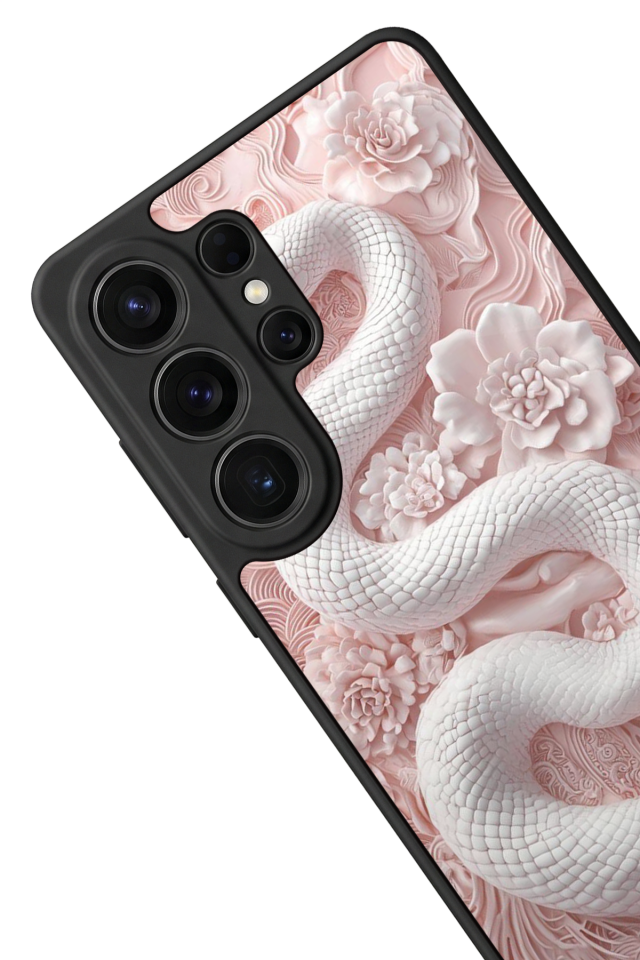 Samsung Galaxy S26 Ultra Uyumlu Yılan Tasarımlı Glossy Premium Kılıf