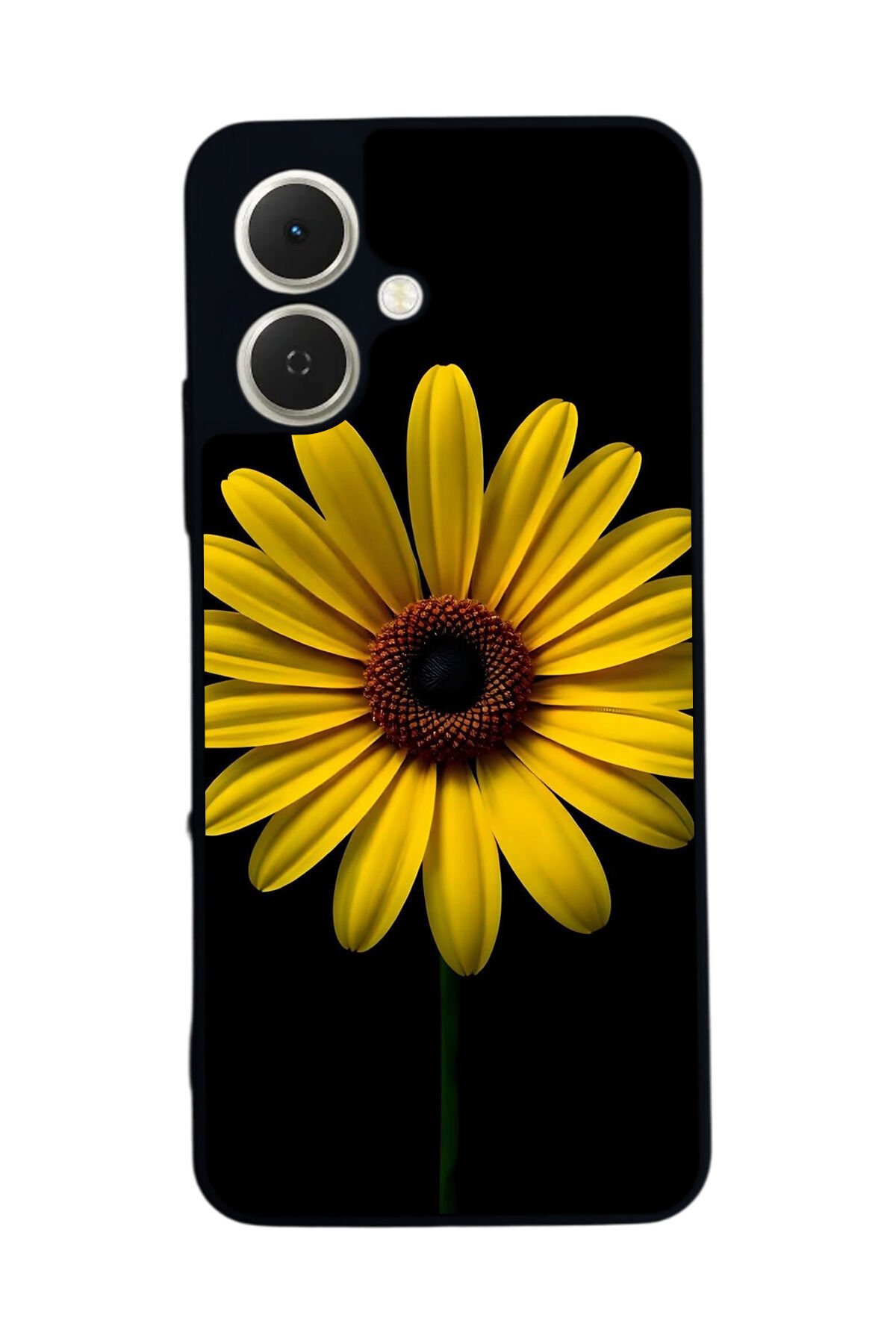 Tecno Spark GO 2 Uyumlu Papatya Tasarımlı Glossy Premium Kılıf