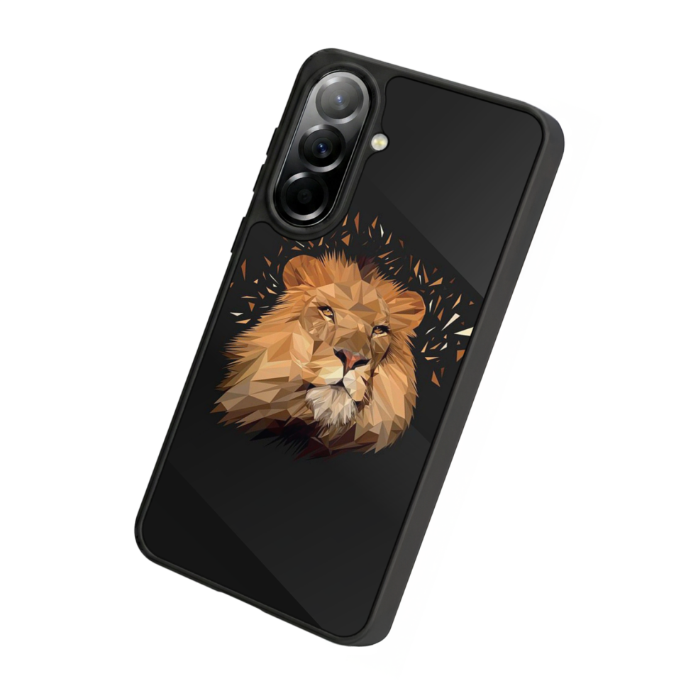 Samsung Galaxy A57 Uyumlu Aslan Tasarımlı Glossy Premium Kılıf