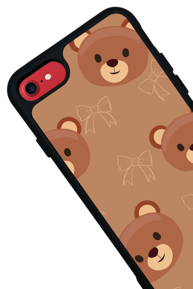 iPhone 8 Uyumlu Ayı Tasarımlı Glossy Premium Kılıf