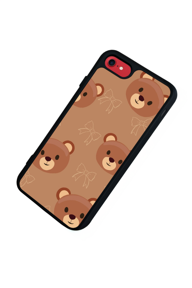 iPhone 8 Uyumlu Ayı Tasarımlı Glossy Premium Kılıf