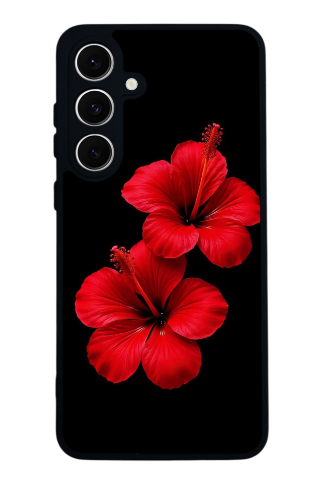 Samsung Galaxy S24 FE Uyumlu Cicek Tasarımlı Glossy Premium Kılıf