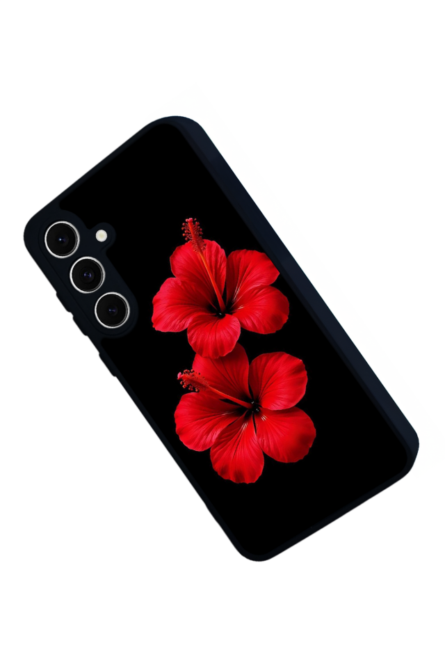 Samsung Galaxy S24 FE Uyumlu Cicek Tasarımlı Glossy Premium Kılıf