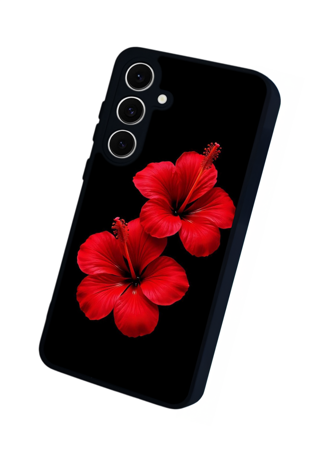 Samsung Galaxy S24 FE Uyumlu Cicek Tasarımlı Glossy Premium Kılıf