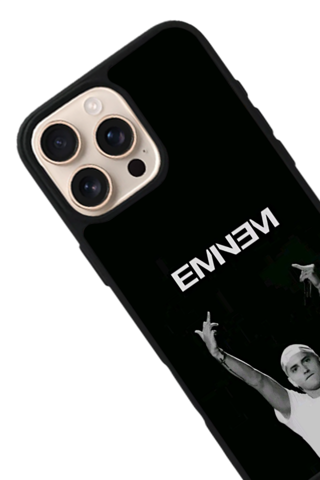 iPhone 15 Pro Uyumlu Eminem Tasarımlı Glossy Premium Kılıf