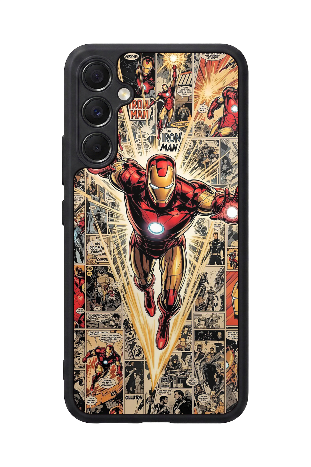 Samsung Galaxy M34 Uyumlu Iron Man ( Demir Adam ) Tasarımlı Glossy Premium Kılıf