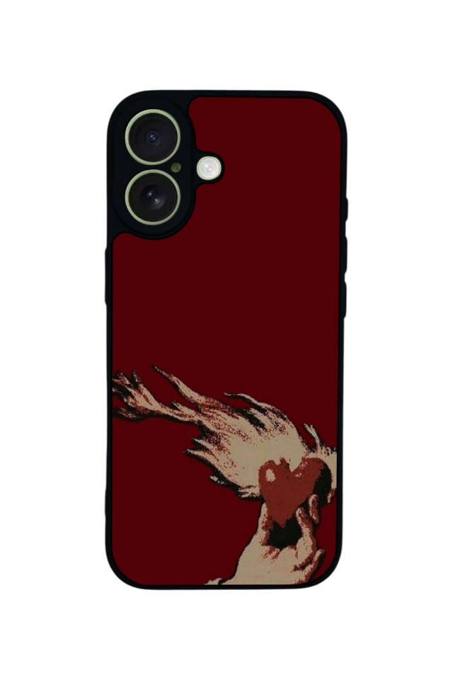 iPhone 17 Uyumlu Kalp Love Tasarımlı Glossy Premium Kılıf