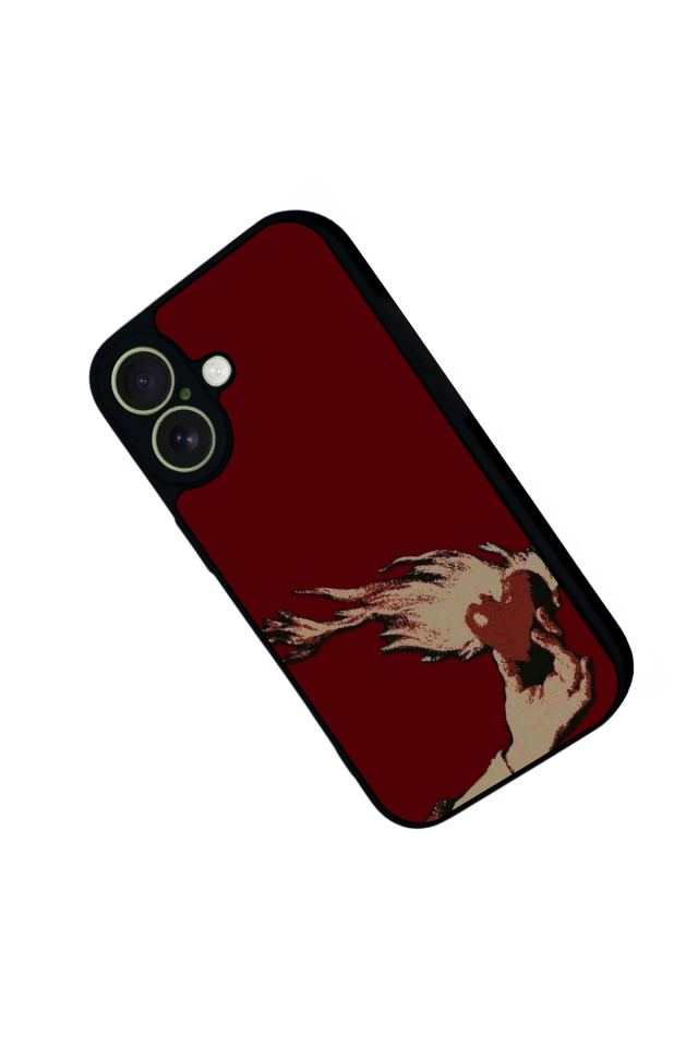 iPhone 17 Uyumlu Kalp Love Tasarımlı Glossy Premium Kılıf