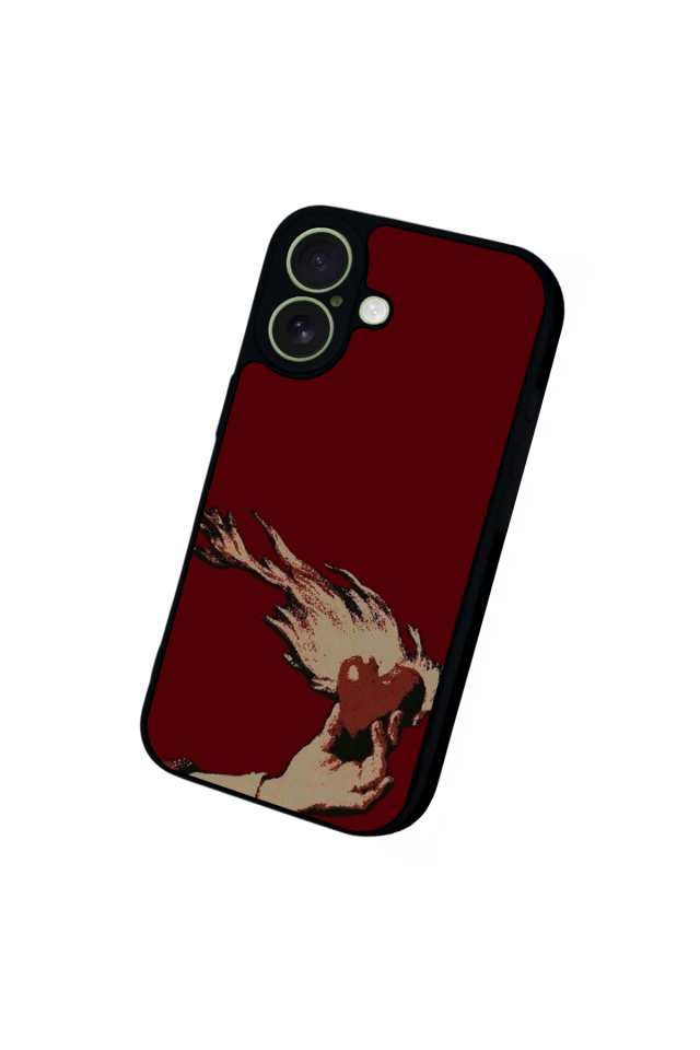 iPhone 17 Uyumlu Kalp Love Tasarımlı Glossy Premium Kılıf