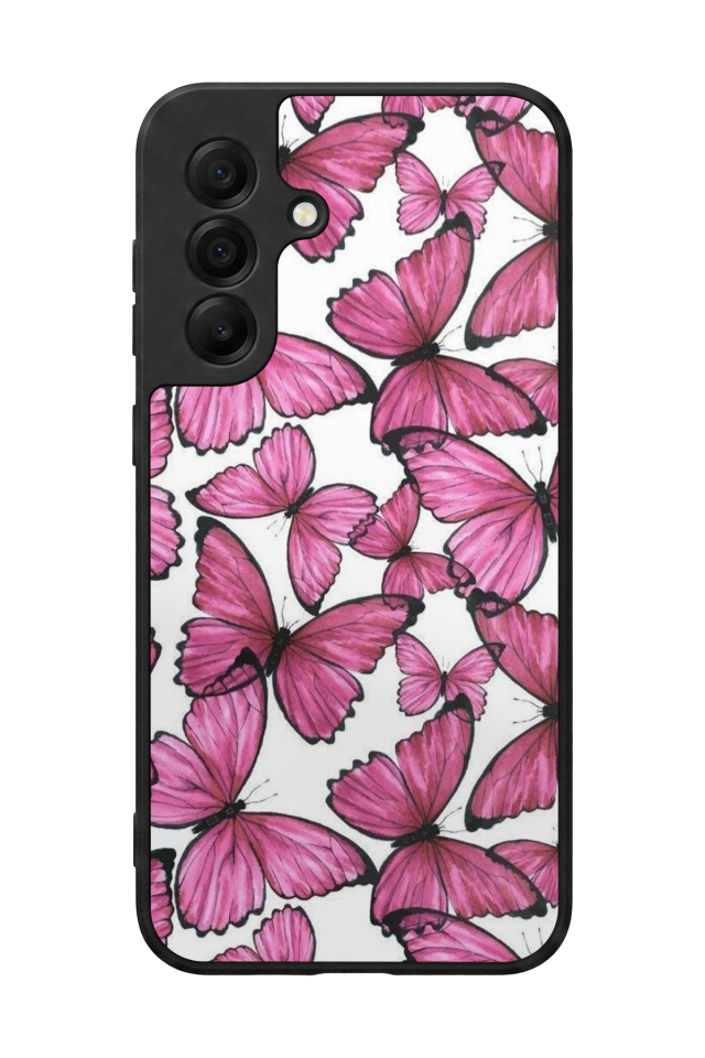 Samsung Galaxy A17 Uyumlu Kelebek Tasarımlı Glossy Premium Kılıf