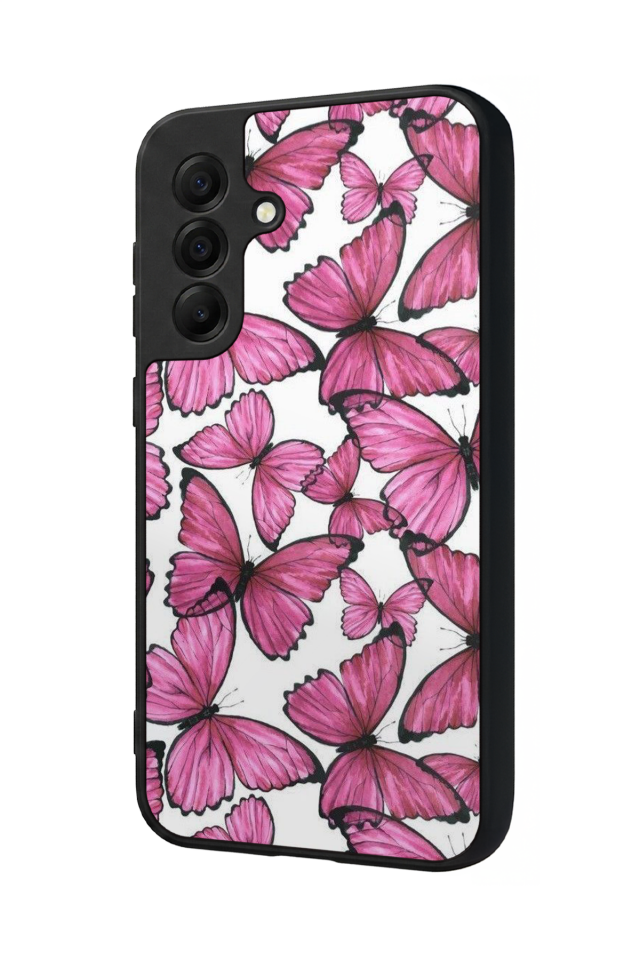 Samsung Galaxy A17 Uyumlu Kelebek Tasarımlı Glossy Premium Kılıf