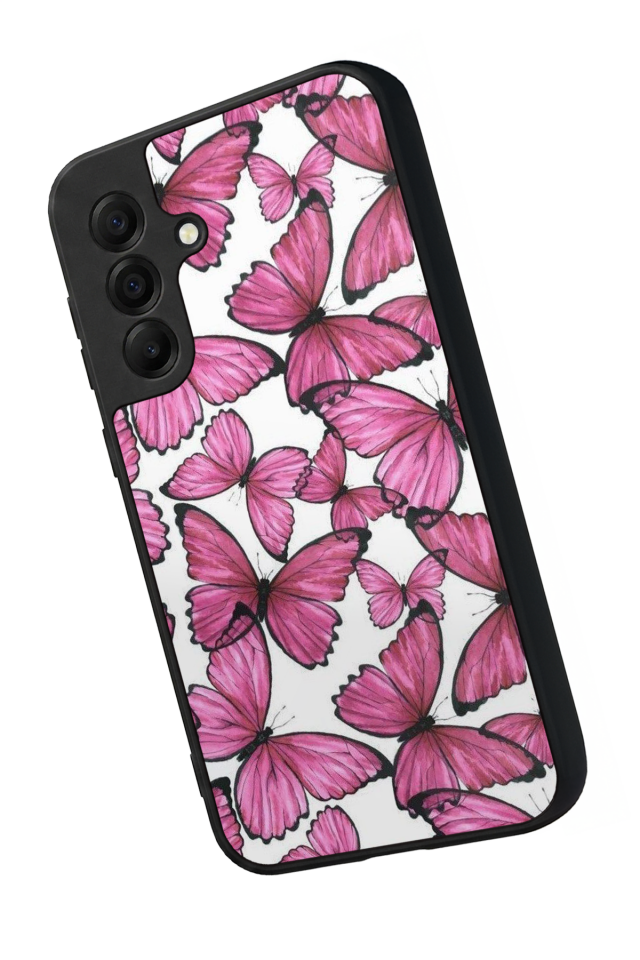 Samsung Galaxy A17 Uyumlu Kelebek Tasarımlı Glossy Premium Kılıf
