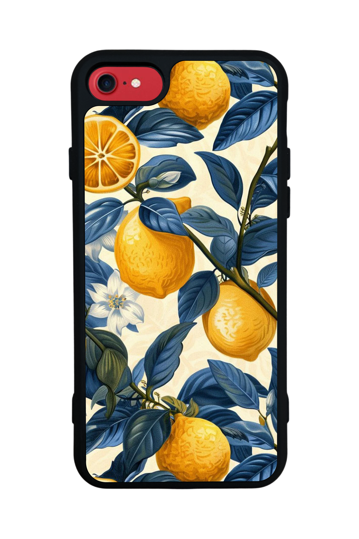 iPhone SE Uyumlu Limon Tasarımlı Glossy Premium Kılıf