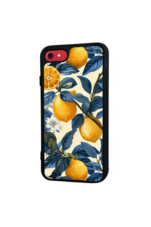 iPhone SE Uyumlu Limon Tasarımlı Glossy Premium Kılıf