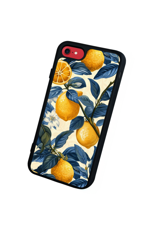 iPhone SE Uyumlu Limon Tasarımlı Glossy Premium Kılıf