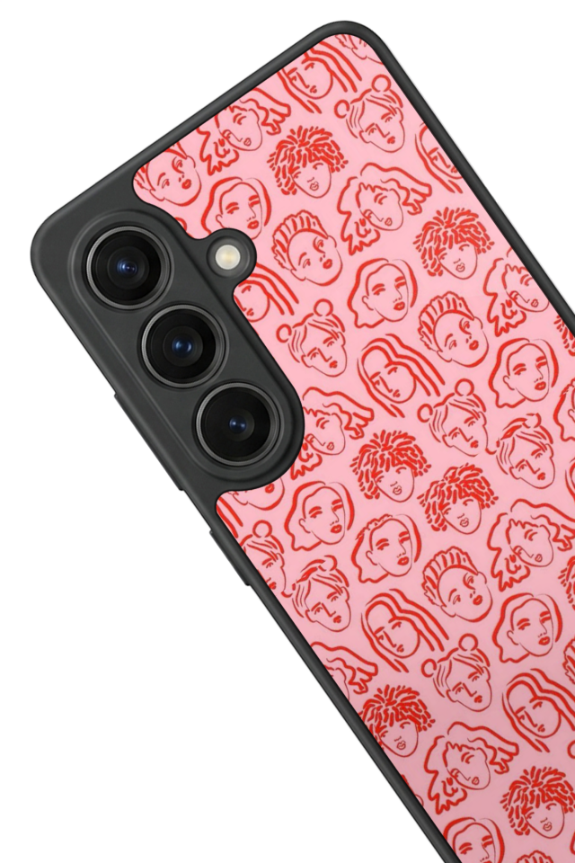Samsung Galaxy S26 Uyumlu Line Art Tasarımlı Glossy Premium Kılıf