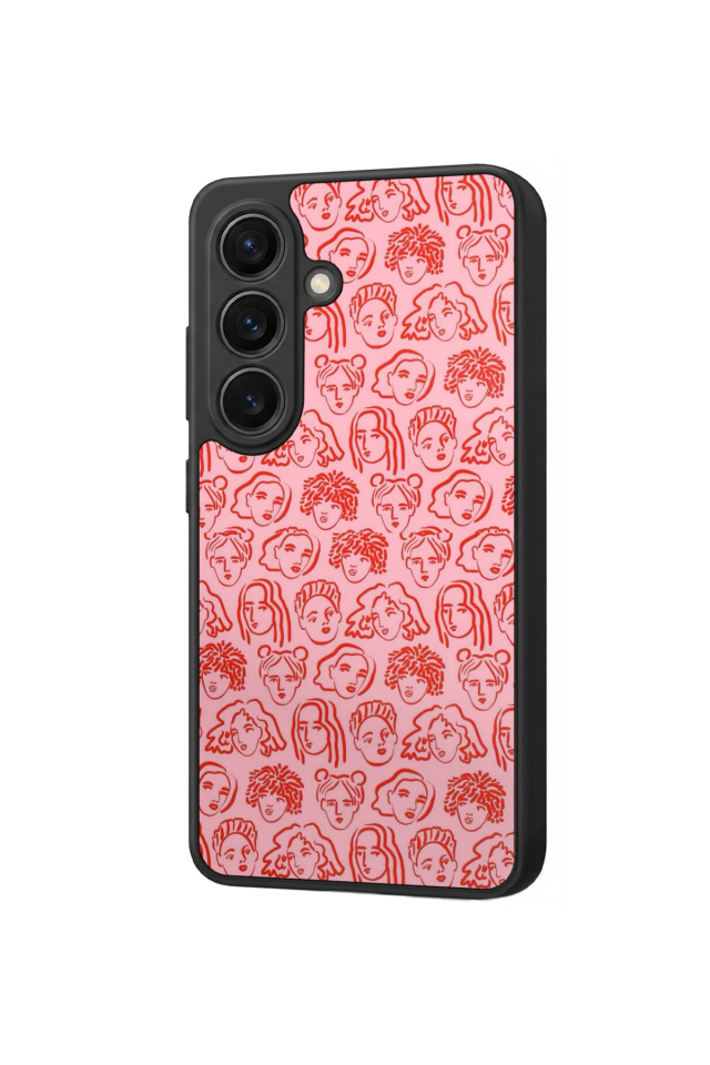 Samsung Galaxy S26 Uyumlu Line Art Tasarımlı Glossy Premium Kılıf