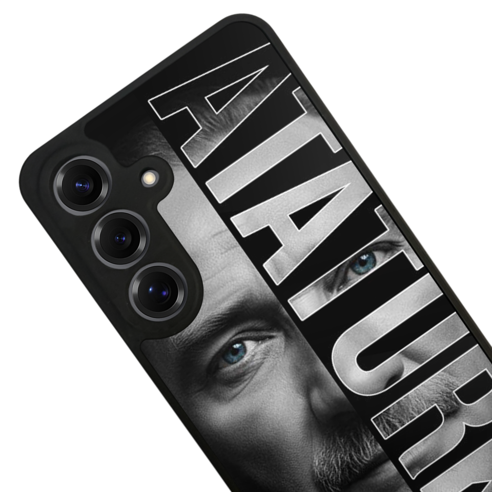 Samsung Galaxy S25 Uyumlu Mustafa Kemal Ataturk Tasarımlı Glossy Premium Kılıf