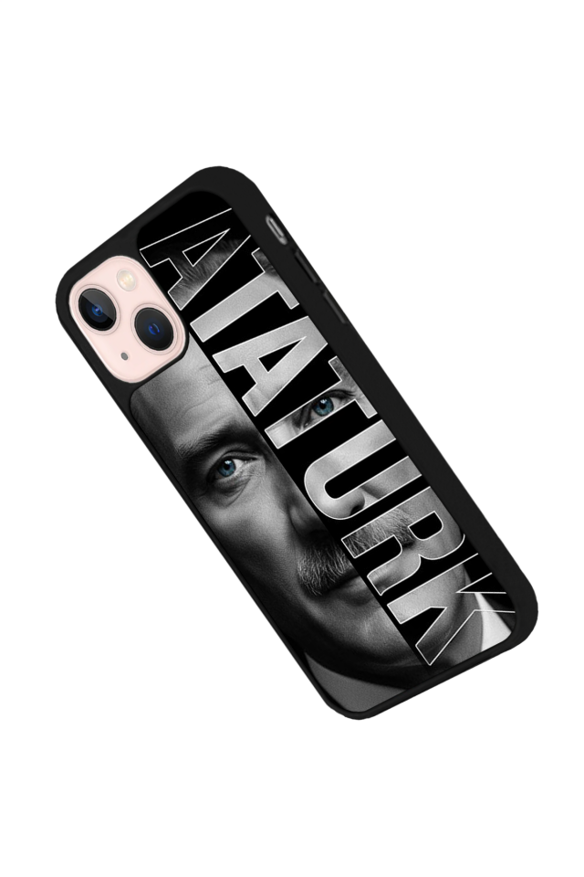 iPhone 13/14 Uyumlu Mustafa Kemal Ataturk Tasarımlı Glossy Premium Kılıf