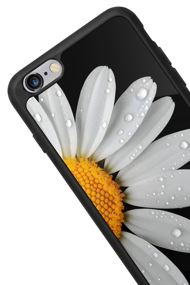 iPhone 6s Plus Uyumlu Papatya Tasarımlı Glossy Premium Kılıf