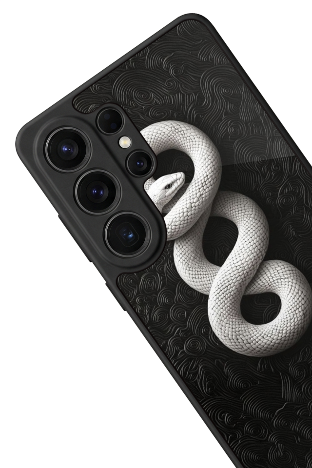 Samsung Galaxy S26 Ultra Uyumlu Yılan Tasarımlı Glossy Premium Kılıf