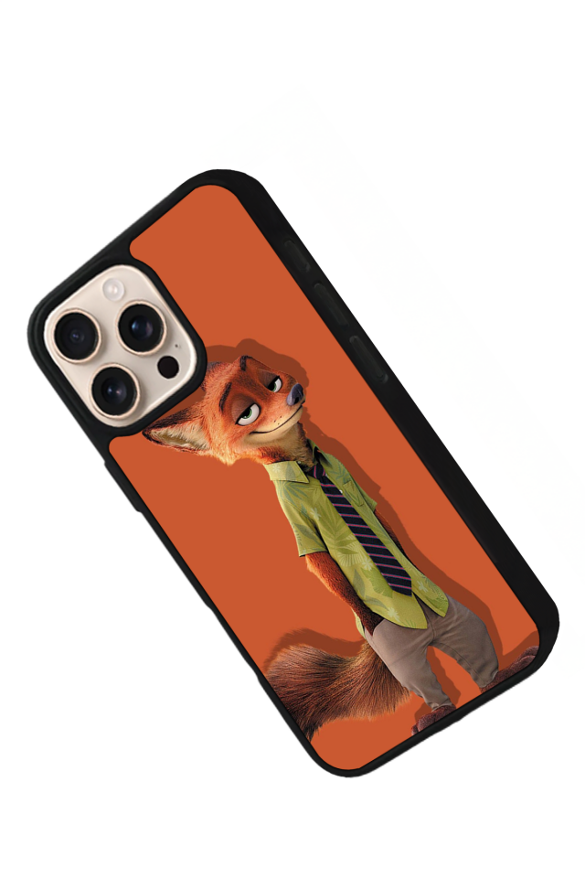 iPhone 14 Pro Uyumlu Zootropolis Tasarımlı Glossy Premium Kılıf